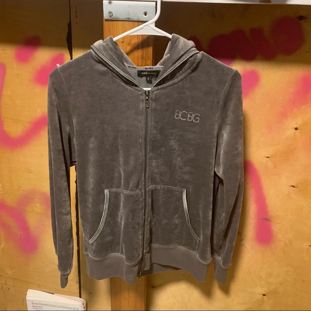 Velour track suit zip up